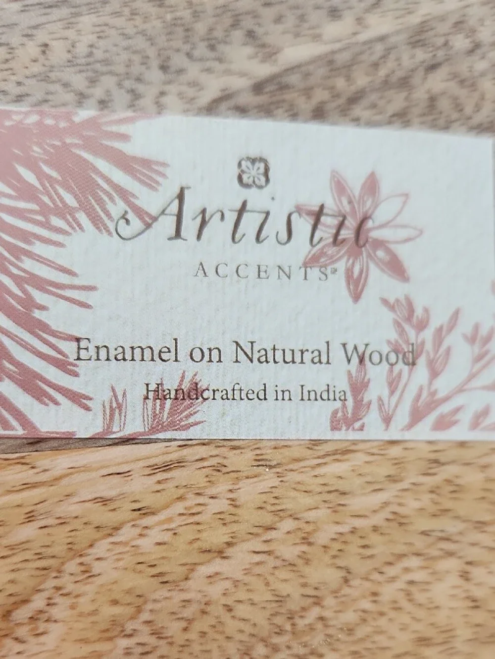 Checkerboard Oval Serving Tray Enamel On Wood With Wooden Risers 8in X 20in